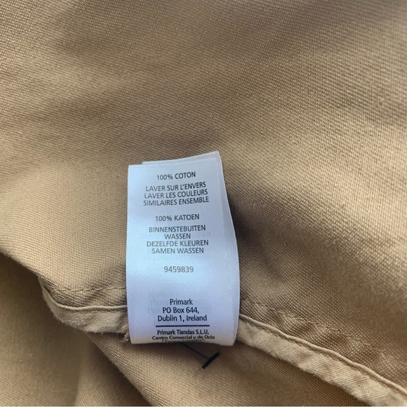 Atmosphere Shacket Utility Top Long Sleeve Cotton Tan Brown + Badges UK 10 - Picture 11 of 16